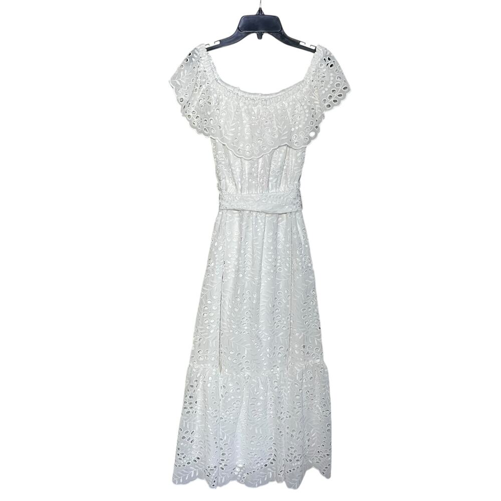 Lilly Pulitzer Geri Dress Eyelet Boho Romantic Embroidered - Picture 6 of 12
